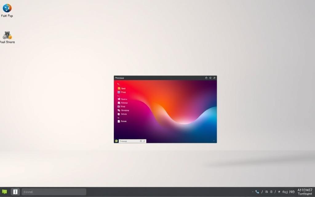 Linux desktop OS interface