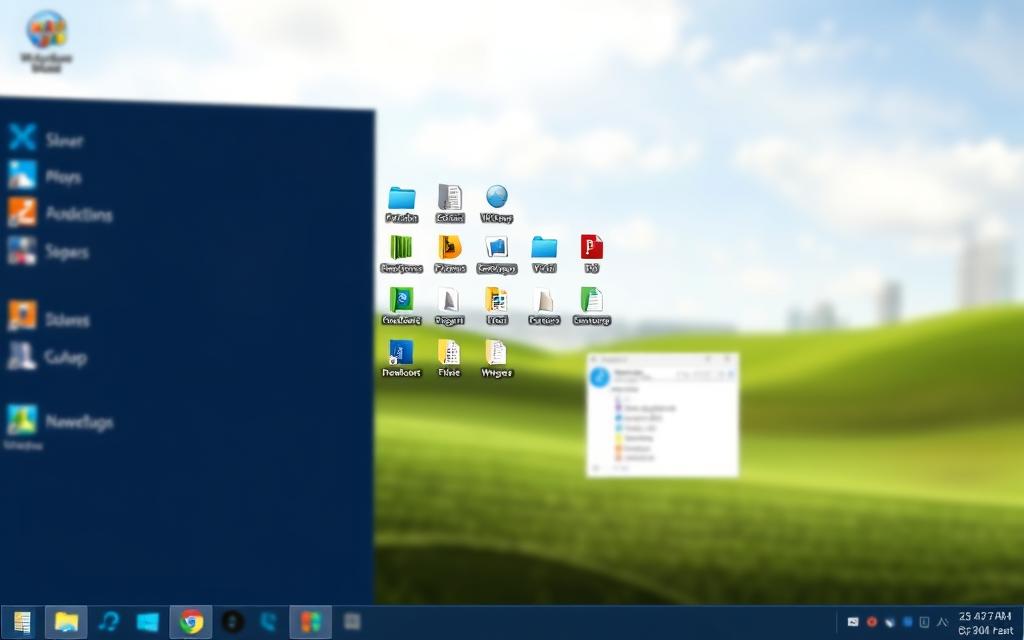 Microsoft Windows desktop operating system interface